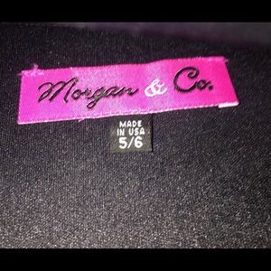 Morgan & co off the should high low gown/dress